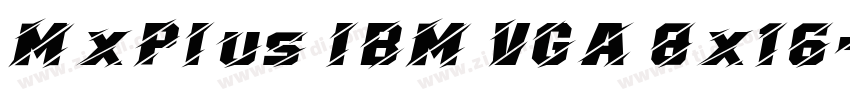 MxPlus IBM VGA 8x16字体转换